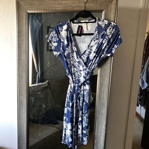 Mini wrap around dress